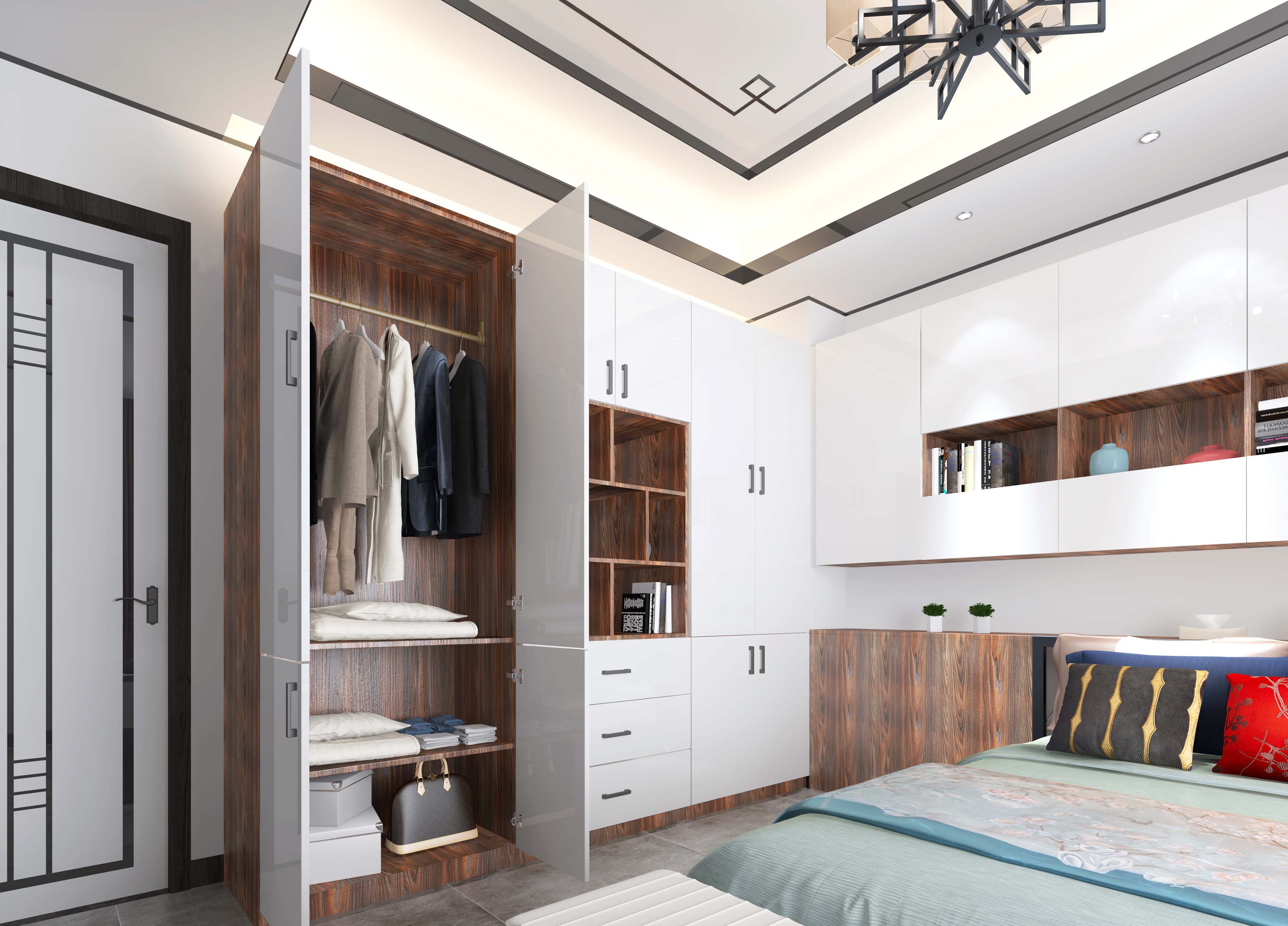 wardrobe lacquer melamine furnitures full house soulution