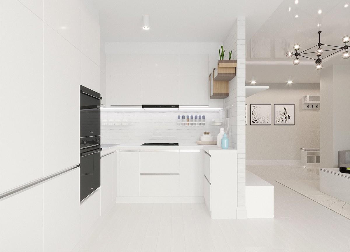 vysoko lesklá biela kuchynská skrinka high gloss white finish kitchen cabinet