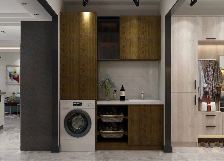 Custom Laundry Room Cabinet